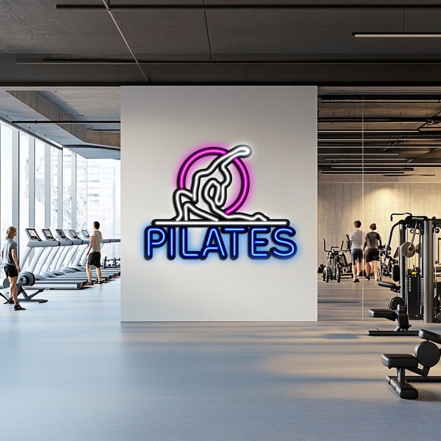 Pilates Metal Neon Wall Art - LN0078 - Seed to Sewn