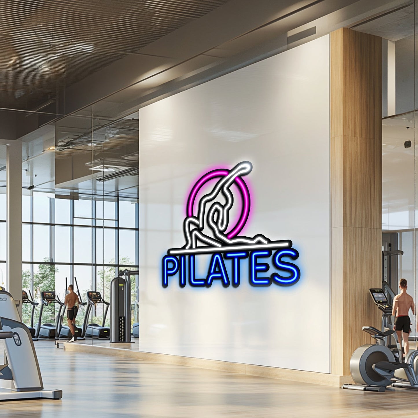 Pilates Metal Neon Wall Art - LN0078 - Seed to Sewn