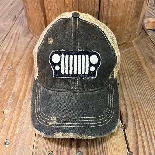 Black Jeep Grill Hat - Seed to Sewn