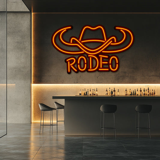 Western Metal Neon Wall Art - LN0176 - Seed to Sewn