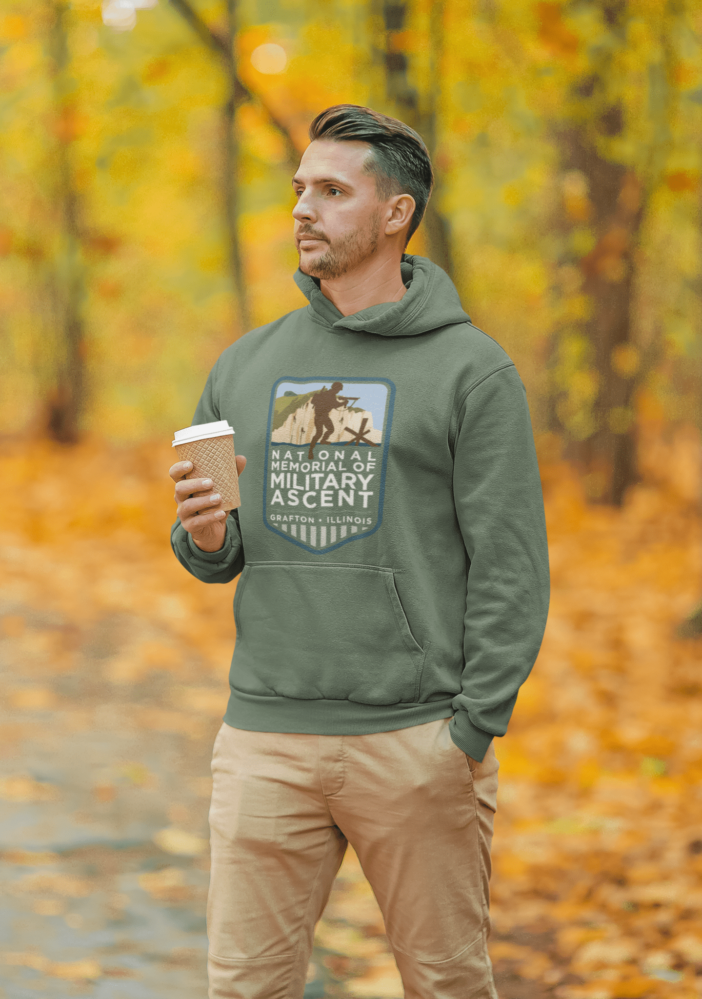 NMMA Hoodie Military Green - Seed to Sewn