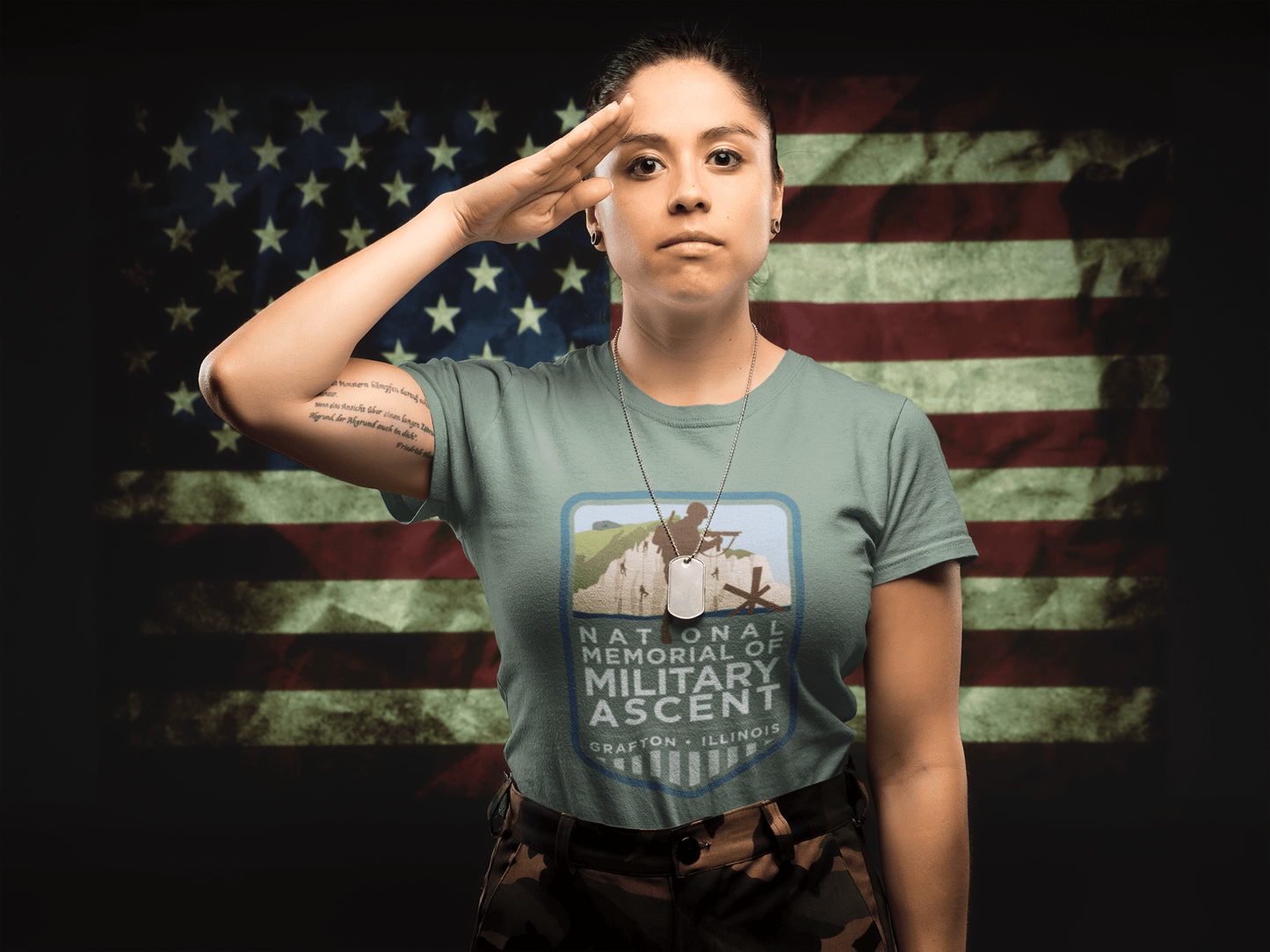 NMMA T Shirt Military Green - Seed to Sewn